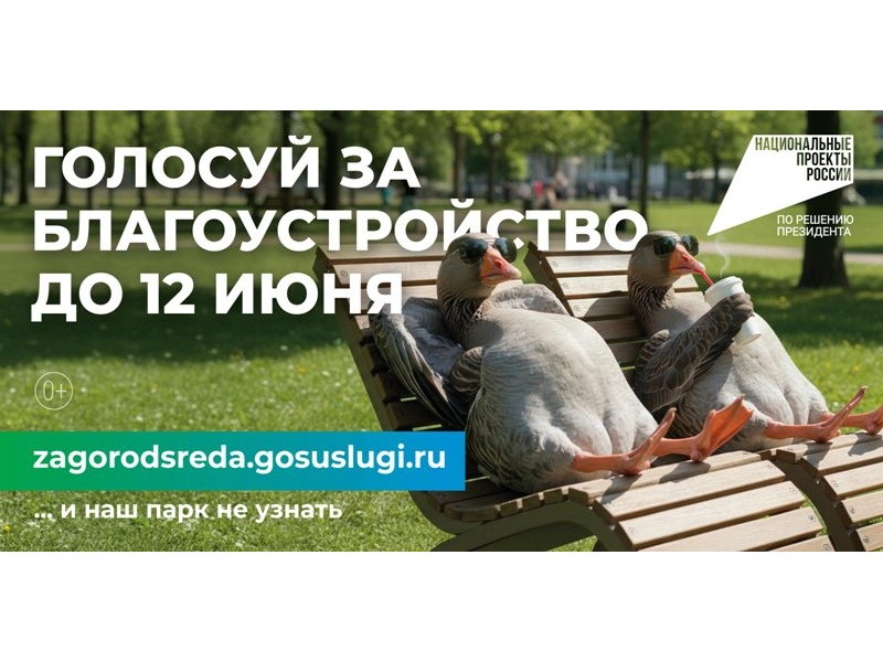 Стартовало Всероссийское голосование за объекты благоустройства!.